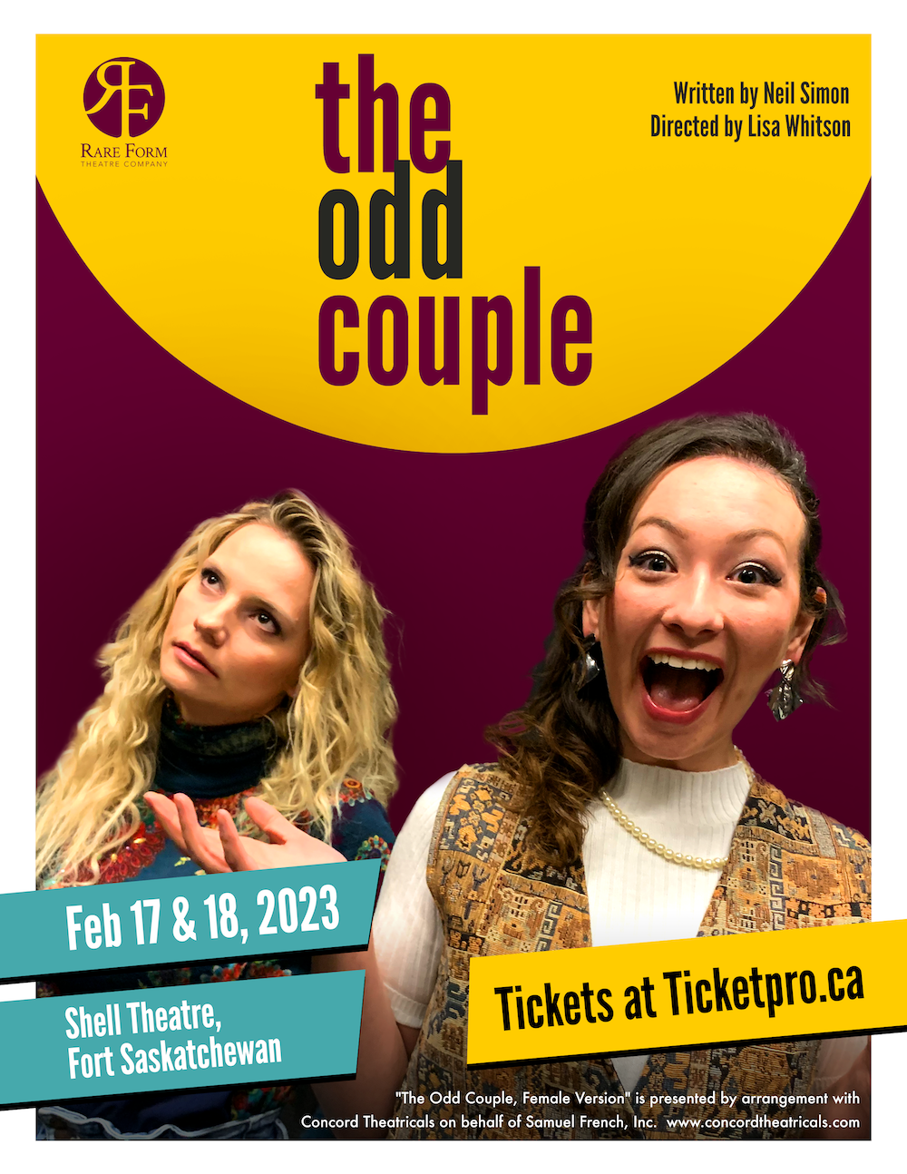 The Odd Couple - Female Version - By Neil Simon